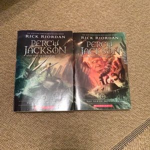 First two books of the Percy Jackson series